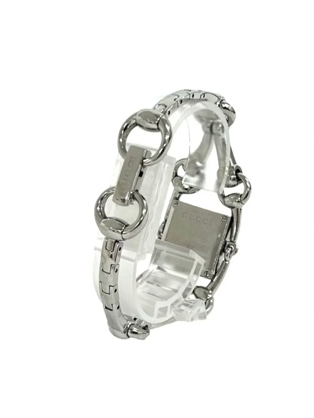 Gucci Signoria Stainless Steel Quartz Watch Wrist Silver